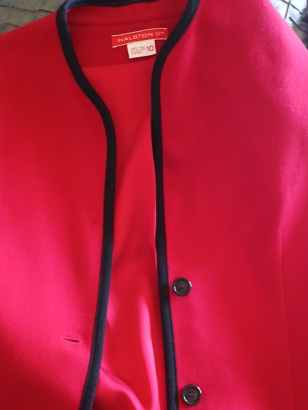Vintage Red Jacket with BlackTrim
